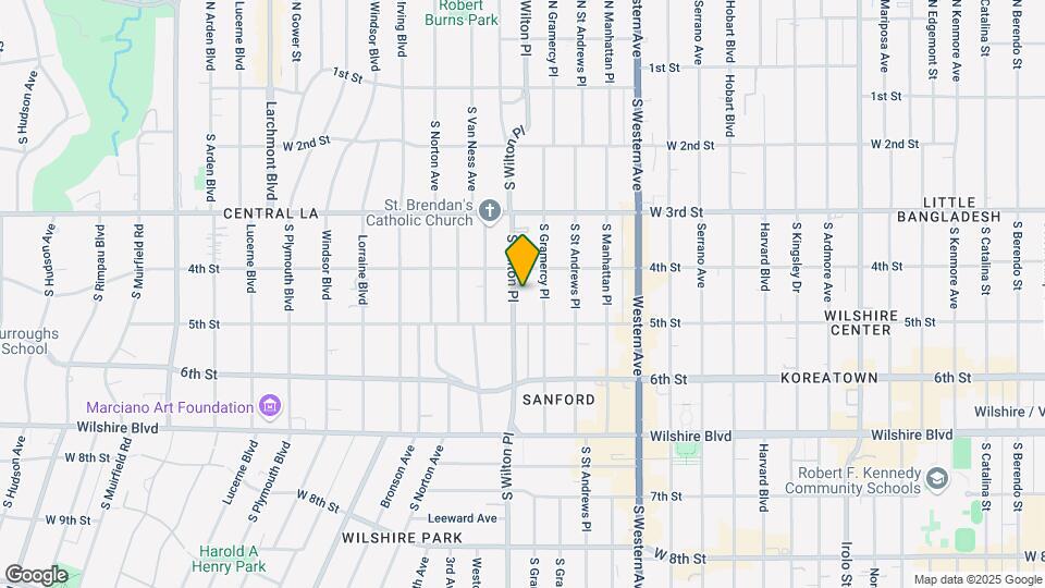 428 S Wilton Pl Mapa y Detalles de la Ubicación