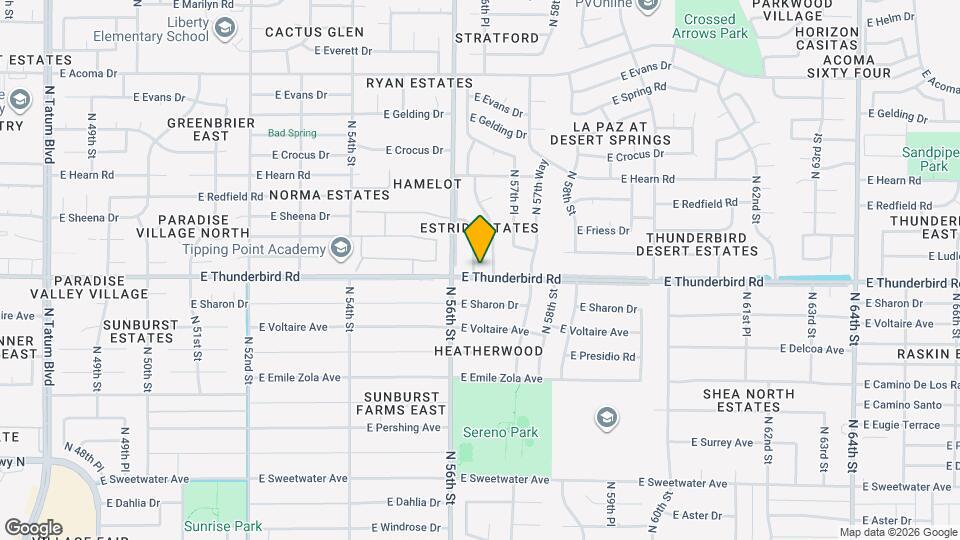 13801 N 56th Pl Map and Location Details