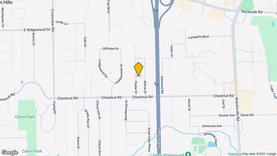 6453 Poplar Dr Map and Location Details