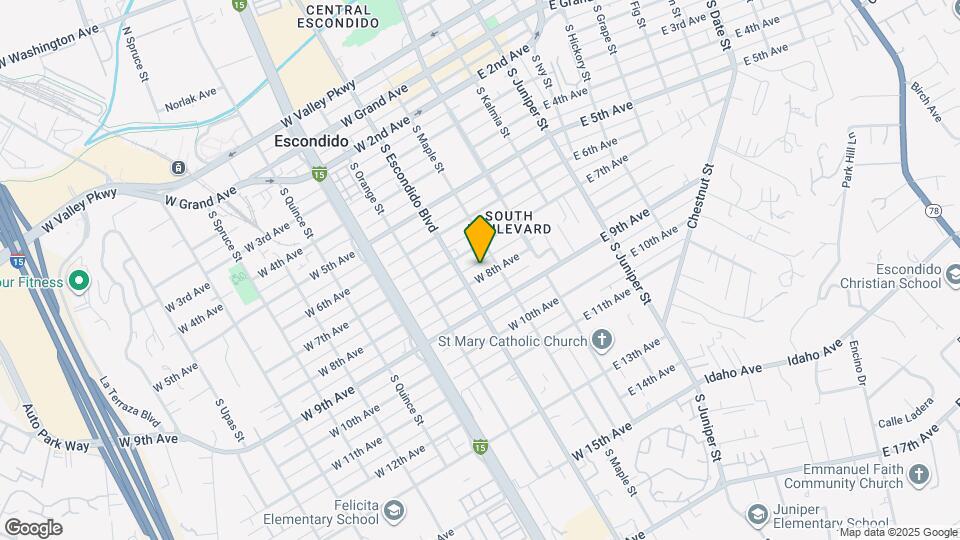 224 W 8th Ave Map and Location Details