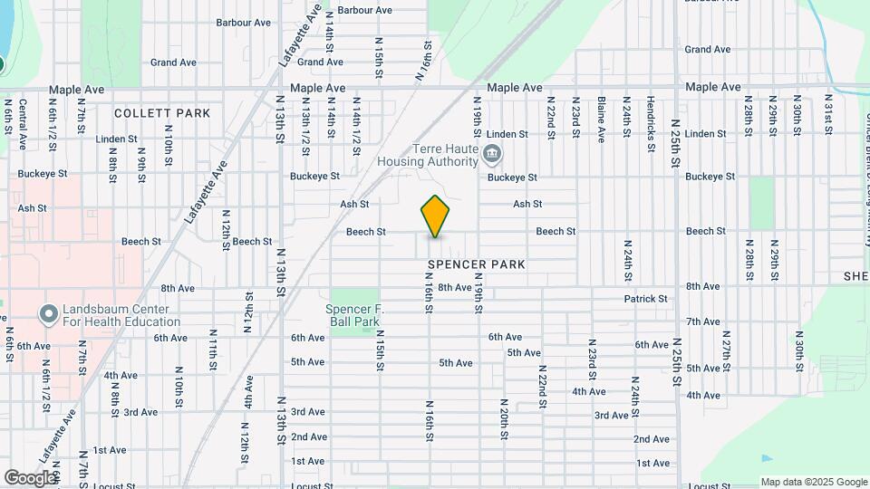 1719 N 16th St Map and Location Details