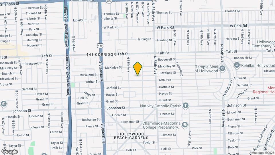 5720 Cleveland St Map and Location Details