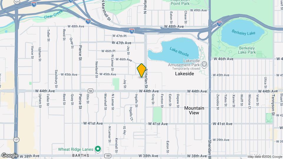 4470 Harlan Ct Map and Location Details