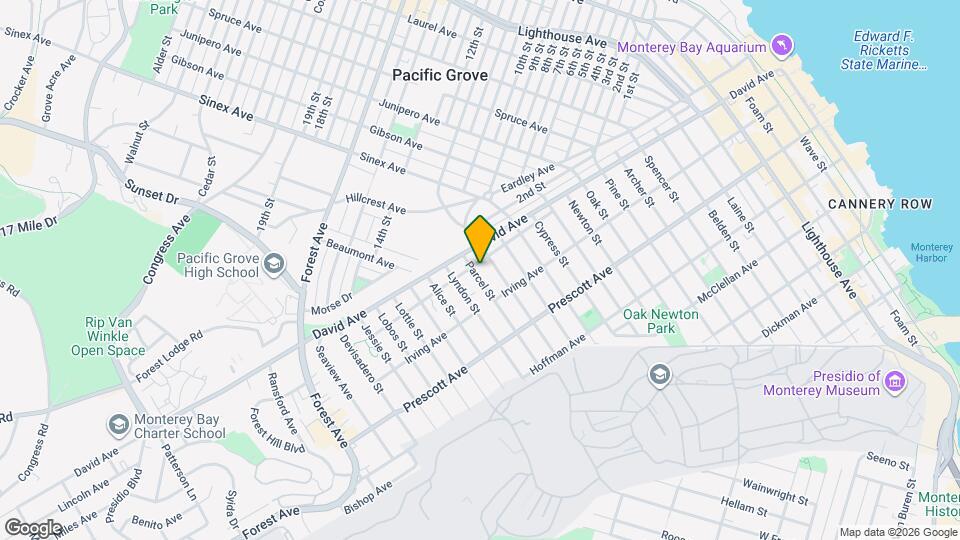 860 Parcel St Map and Location Details