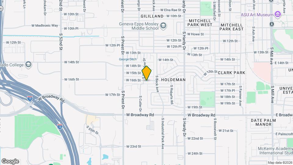 1233 W 16th St Map and Location Details