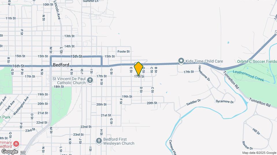 406 E 17th St Map and Location Details