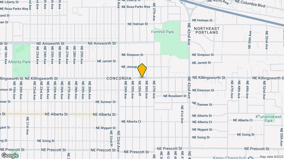 3552 NE Killingsworth St Map and Location Details
