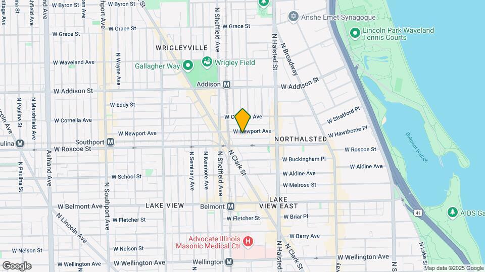 909 W Newport Ave, Unit 3 Map and Location Details