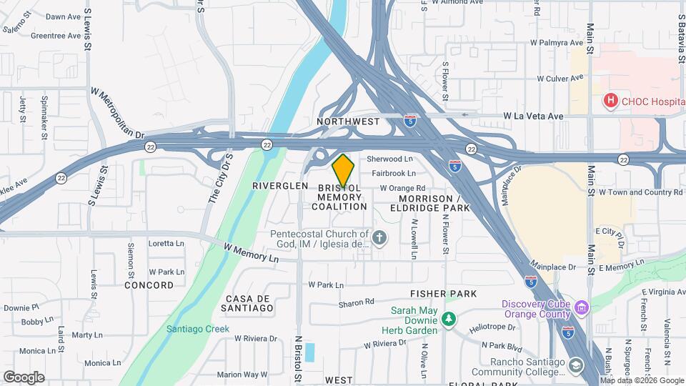 1118 W Orange Rd Map and Location Details