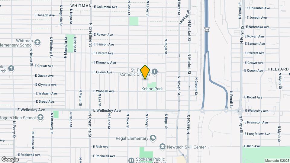 5003 N Lacey St Map and Location Details