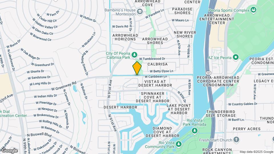 8902 W Caribbean Ln Mapa y Detalles de la Ubicación