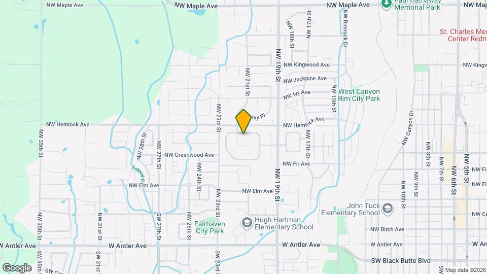 2116 NW Hemlock Pl Map and Location Details