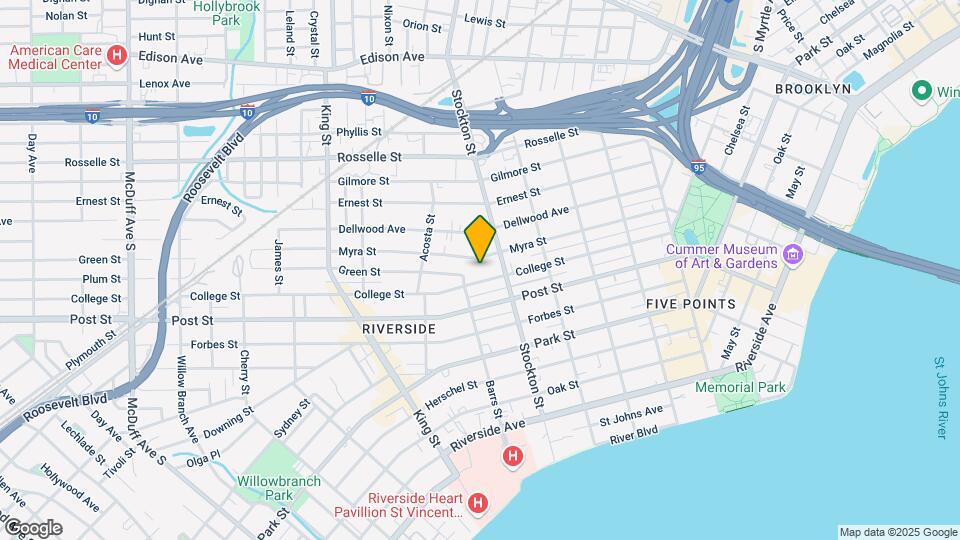 2525 College St Map and Location Details