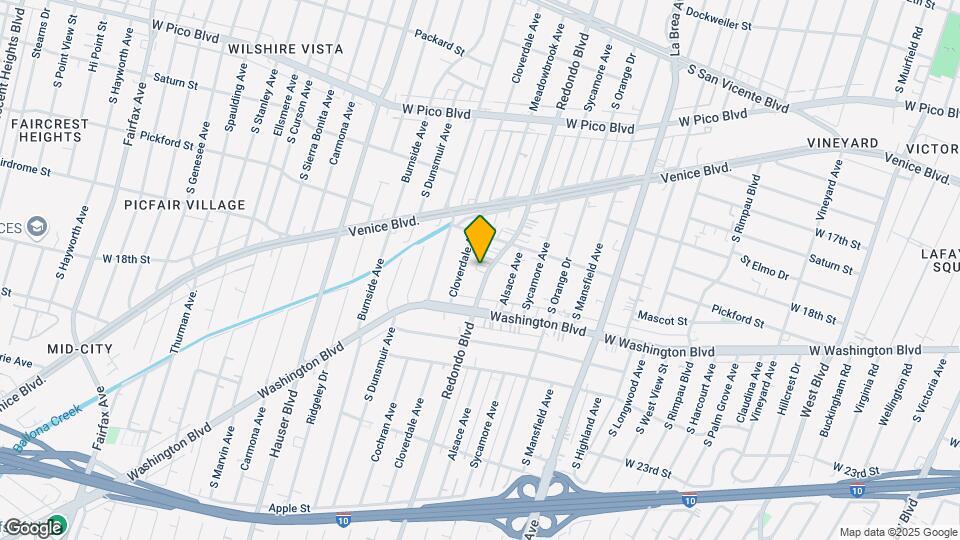 1841 S Redondo Blvd Map and Location Details