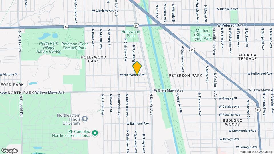 5655 N Spaulding Ave Map and Location Details