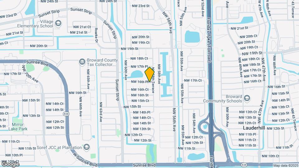 5860 NW 16th Pl Mapa y Detalles de la Ubicación