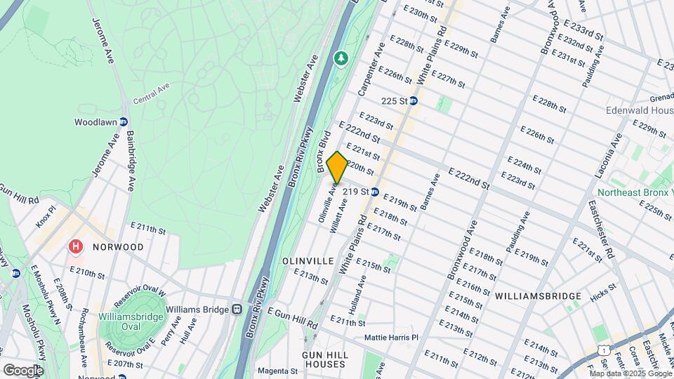 3764 Olinville Ave Map and Location Details
