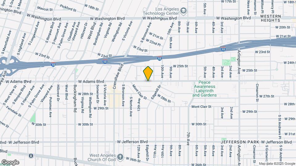 4128 1/2 W Adams Blvd Map and Location Details