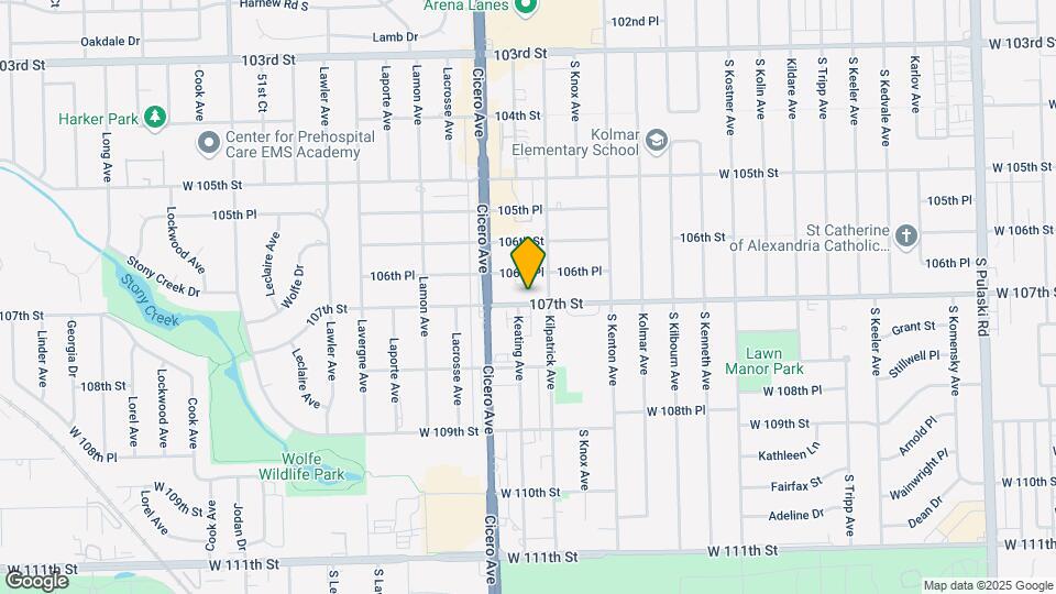 4712 W 107th St Map and Location Details