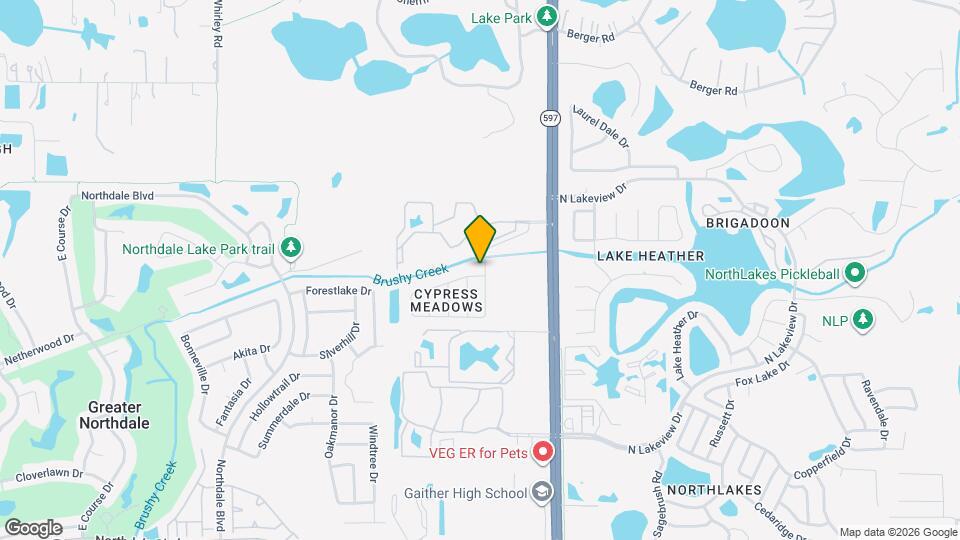 3603 Cypress Meadows Rd Map and Location Details