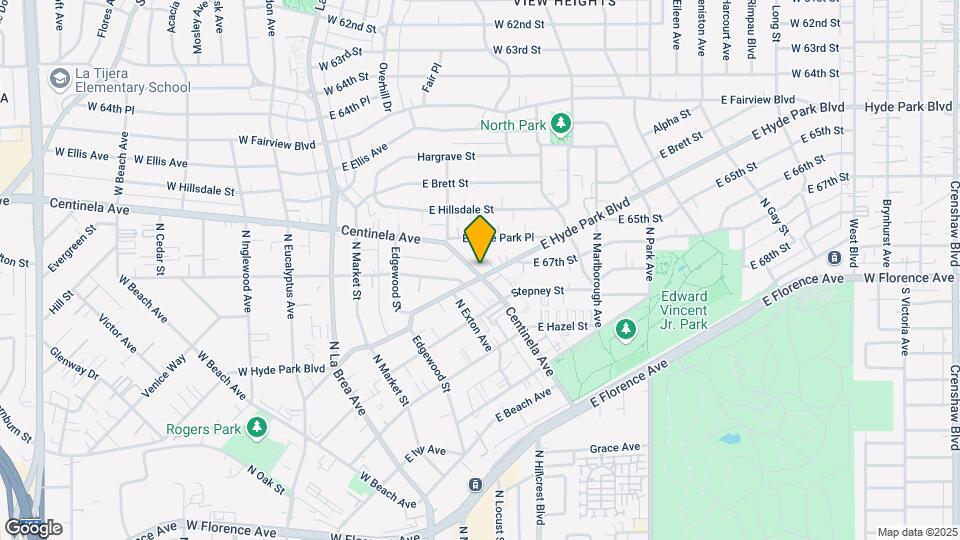 704 N Centinela Ave Map and Location Details