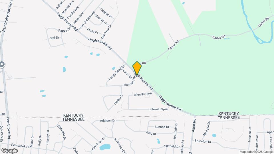 1525 Hugh Hunter Rd Map and Location Details