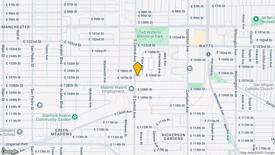 10642 S Central Ave Map and Location Details