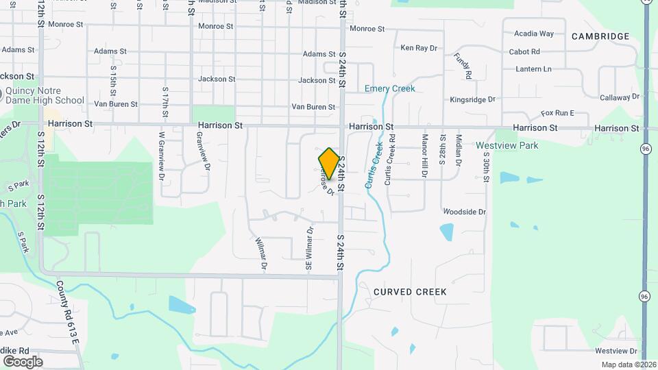 1624 Melrose Dr Map and Location Details