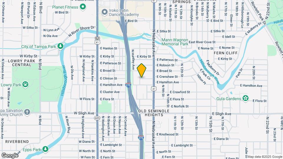 7309 N Taliaferro Ave Map and Location Details