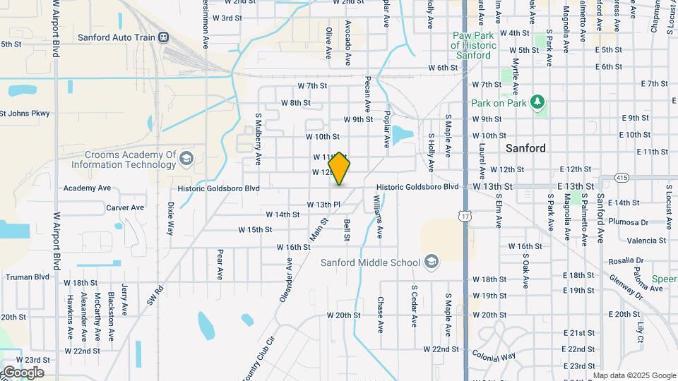 1215 Historic Goldsboro Blvd Map and Location Details