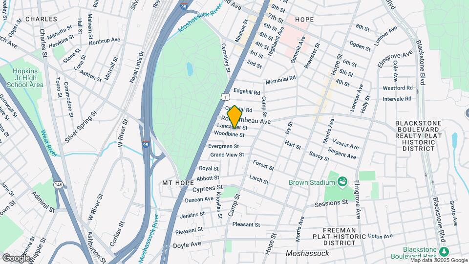 44 Woodbine St, Unit 3 Map and Location Details