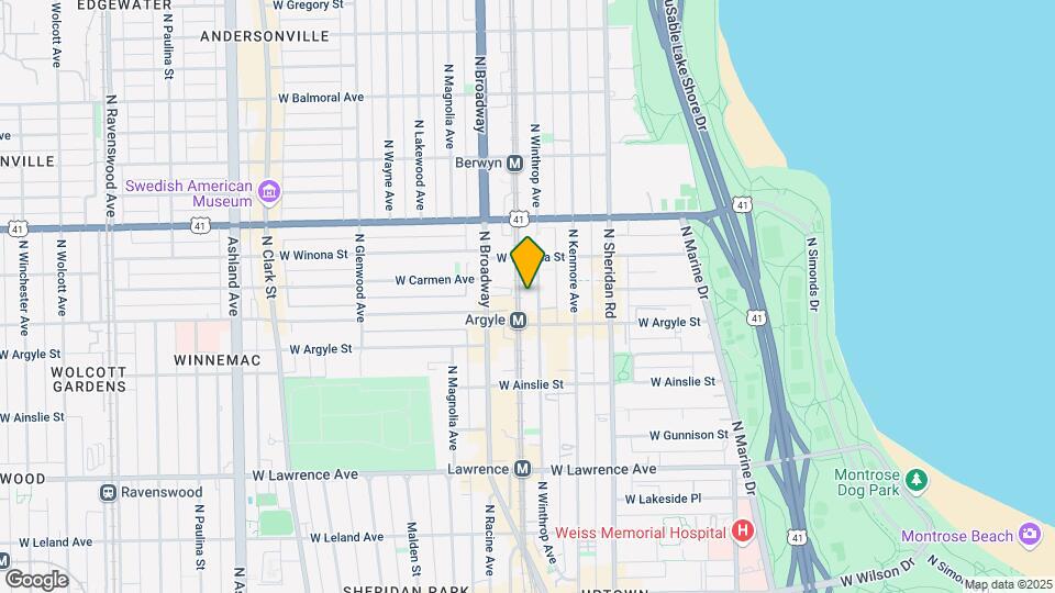 5030 N Winthrop Ave Map and Location Details