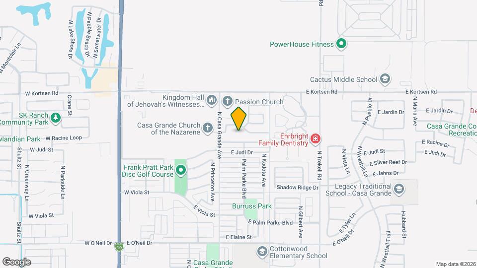 1920 N Palo Verde Ct Map and Location Details