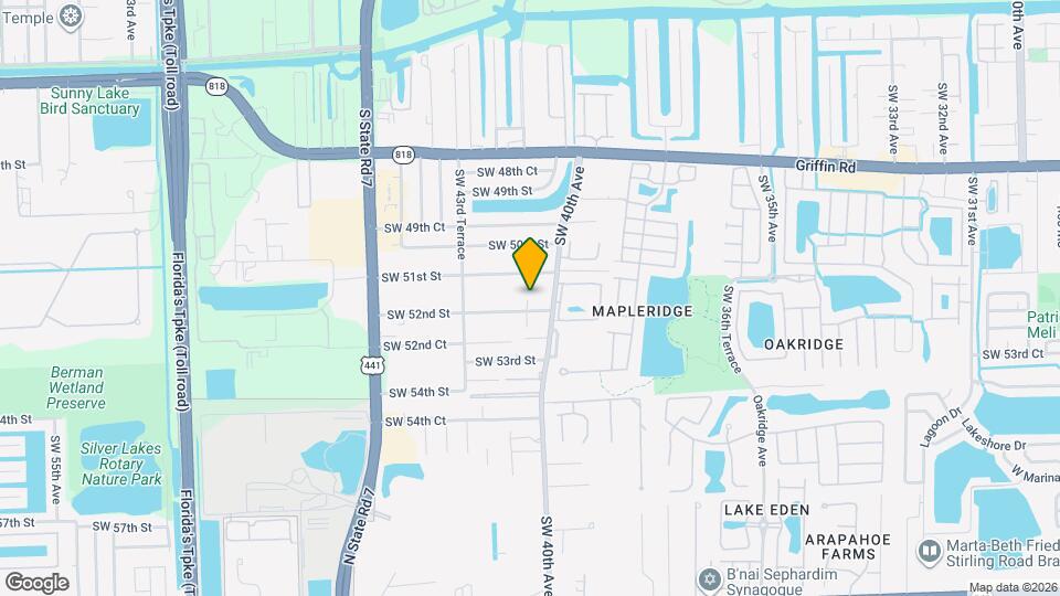 4073 SW 52nd St Map and Location Details
