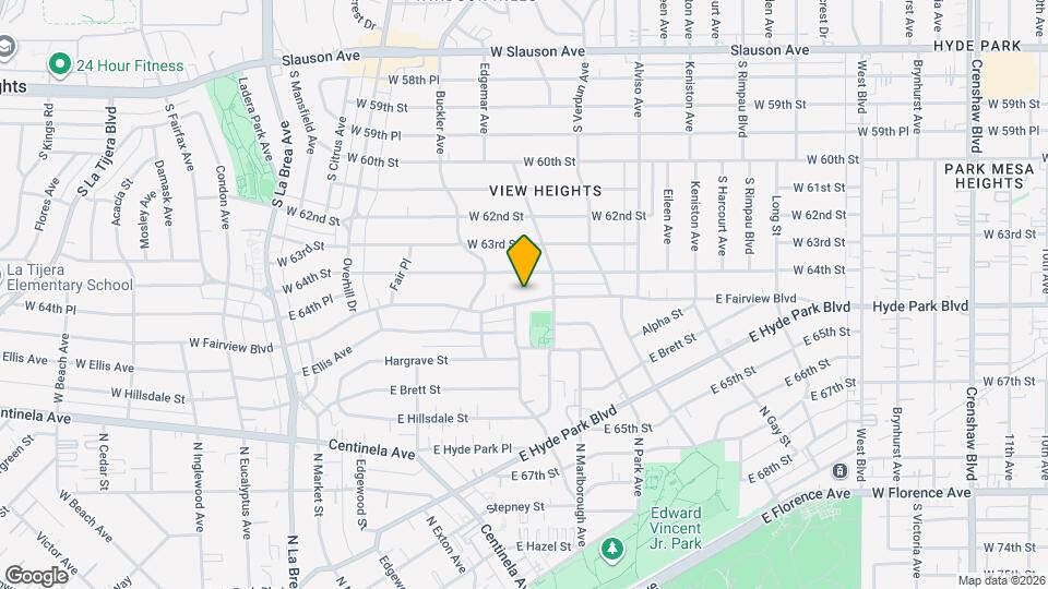 607 E Fairview Blvd Map and Location Details