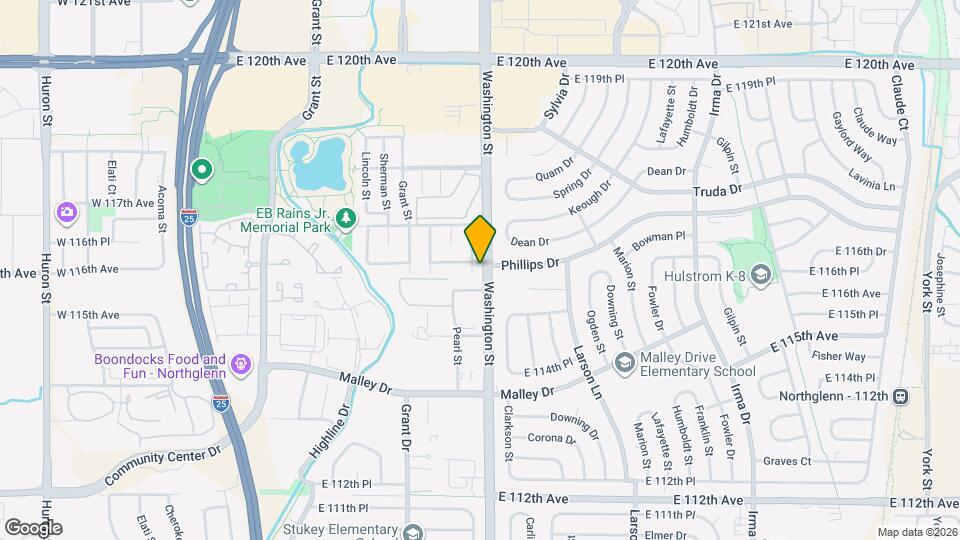 11614 Pearl St Map and Location Details