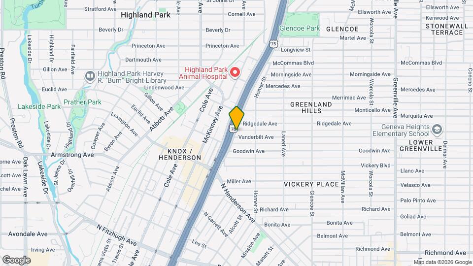 5115 Vanderbilt Ave Map and Location Details