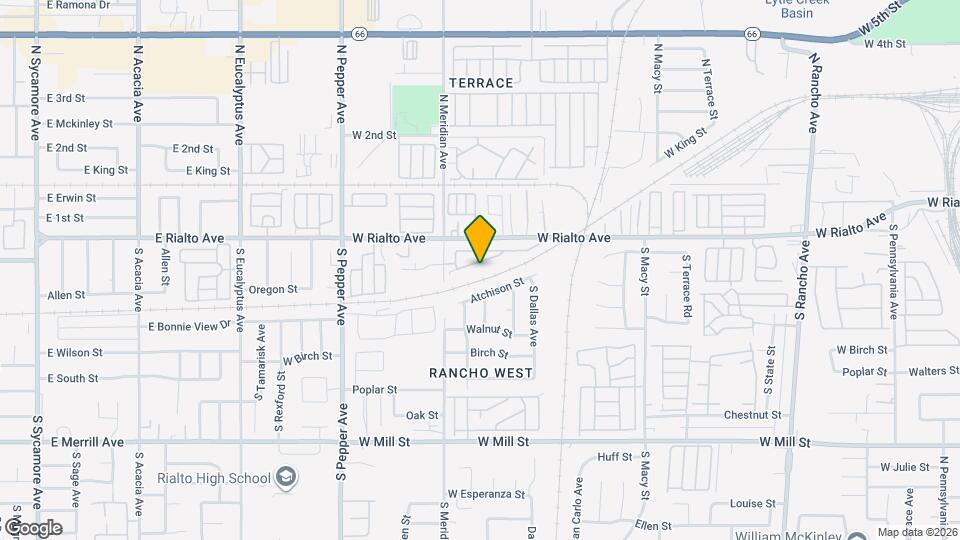 2629 W Via San Miguel Map and Location Details