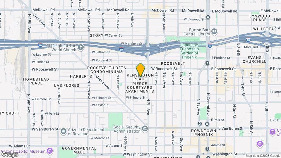 820 N 8th Ave Map and Location Details