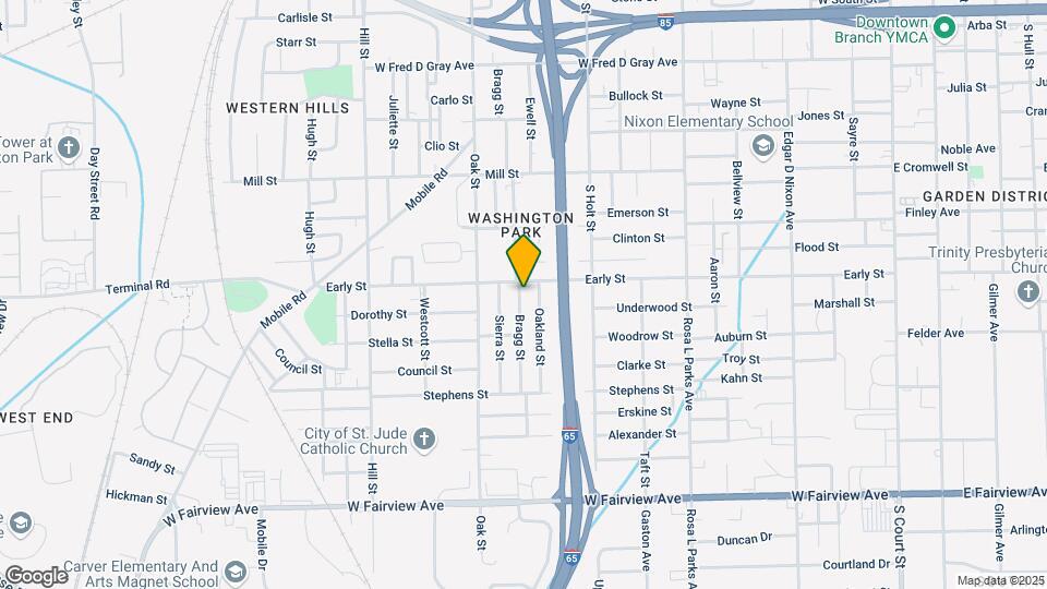 1315 Bragg St Map and Location Details