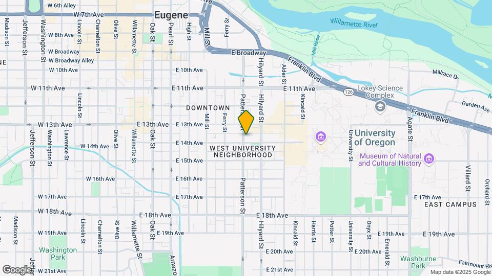 609 E 14th Ave Map and Location Details