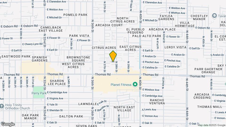 2940 N 38th St Map and Location Details