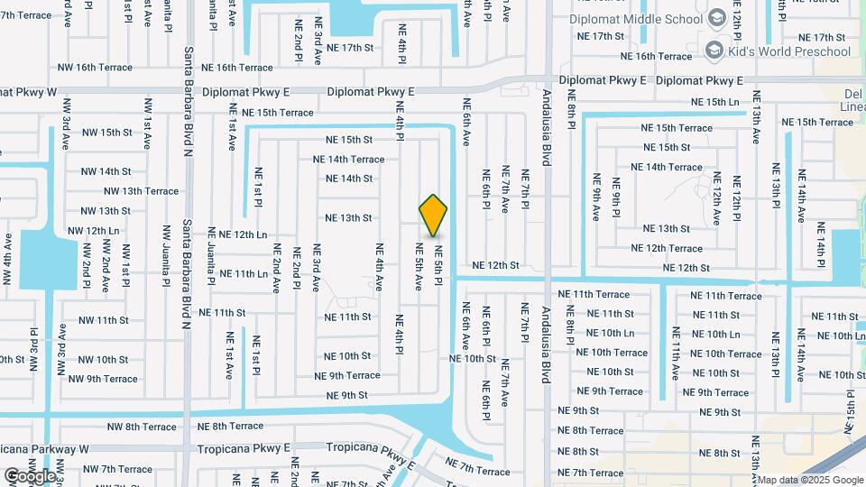1218 NE 5th Pl Map and Location Details