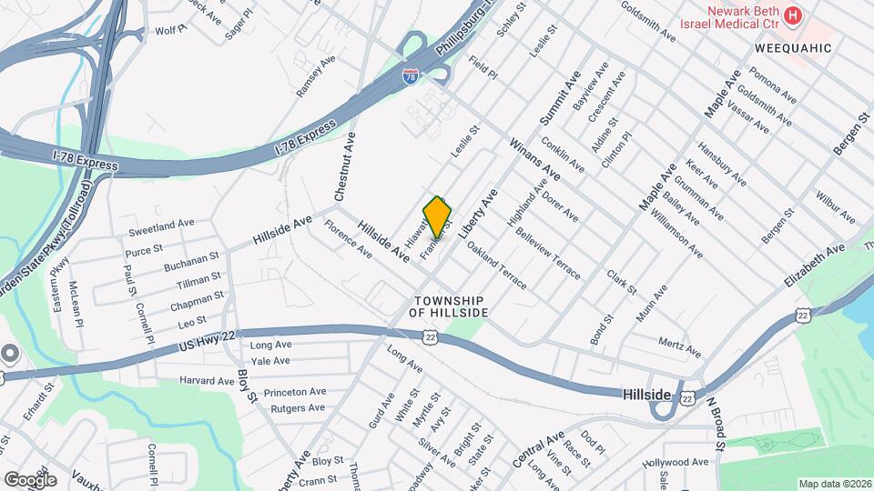 1425 Franklin St, Unit 3 Mapa y Detalles de la Ubicación