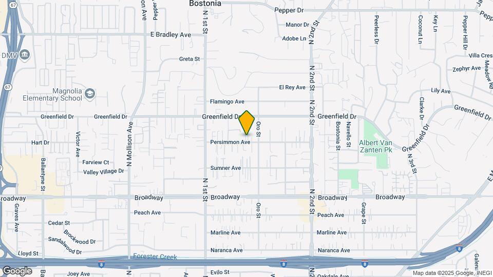 1178 Persimmon Ave Map and Location Details