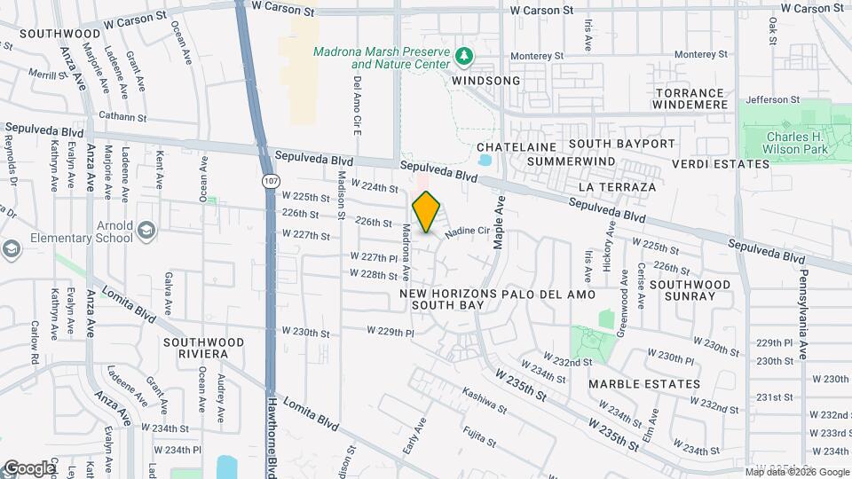 22703 Nadine Cir, Unit a Mapa y Detalles de la Ubicación