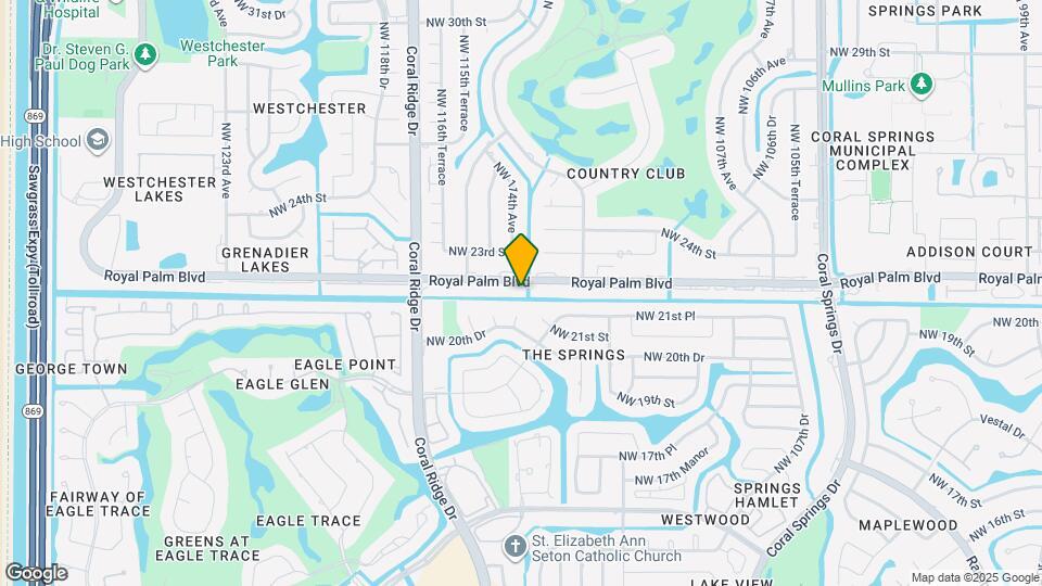 11386 Royal Palm Blvd Map and Location Details