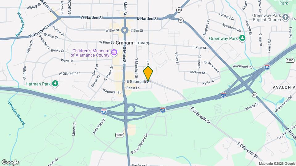 301 E Gilbreath St Map and Location Details