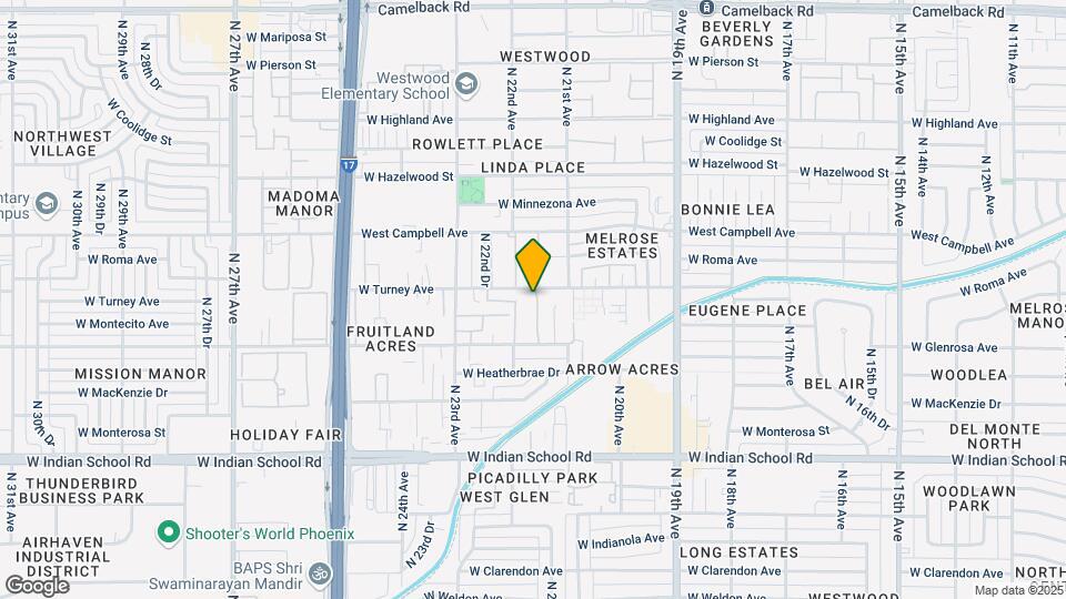 2133 W Turney Ave Map and Location Details