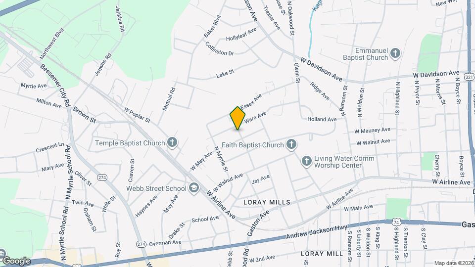 605 Scruggs St Map and Location Details